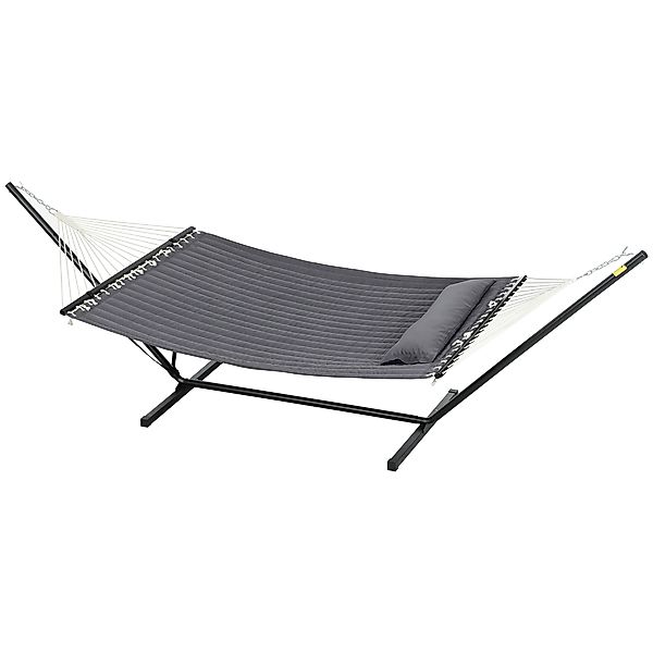 Outsunny Hängematte mit Gestell für den Garten, integriertem Kissen und Sic günstig online kaufen