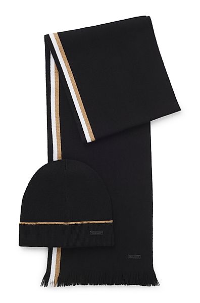 BOSS Schal Henzo, (Set, 2-St), mit günstig online kaufen