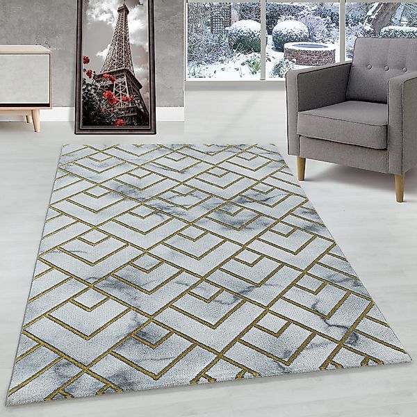 Carpettex Designteppich Marmor Design, Läufer, Höhe: günstig online kaufen