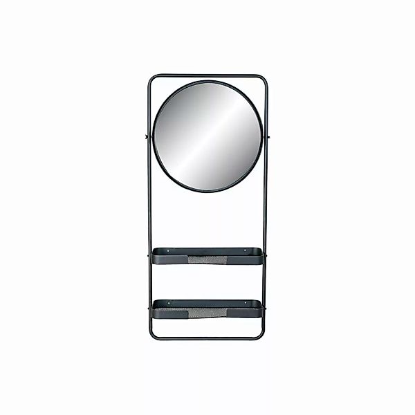 Badezimmerregal Dkd Home Decor Schwarz Metall Spiegel (55 X 20 X 120 Cm) günstig online kaufen