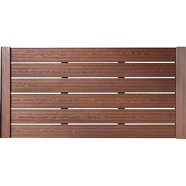 Sichtschutzzaun-Element Typ 136 180 cm x 90 cm Tabakfarben günstig online kaufen