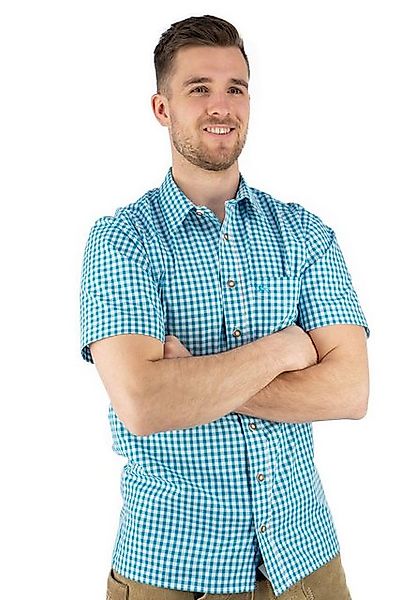 OS Trachten Trachtenhemd Zihul Kurzarmhemd mit aufgesetzter Brusttasche mit günstig online kaufen