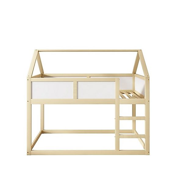 Gotagee Hochbett Kinder Etagenbett 90x200 cm niedriges Etagenbett Einzelbet günstig online kaufen