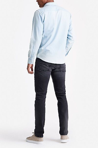 King Essentials The William Denim Hemd Chambray Hellblau - Größe M günstig online kaufen