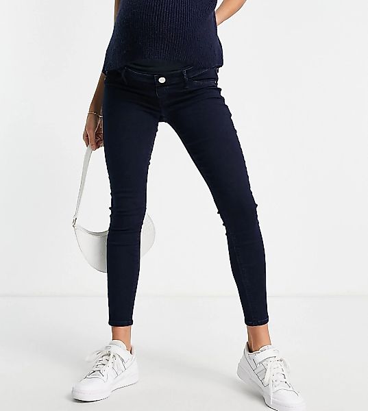River Island – Umstandsmode – Molly – Jeans aus dunklem Denim mit mittelhoh günstig online kaufen