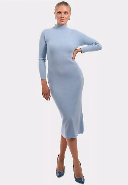 YC Fashion & Style Strickkleid Strickkleid mit Stehkragen KNIT DRESS (Kein günstig online kaufen
