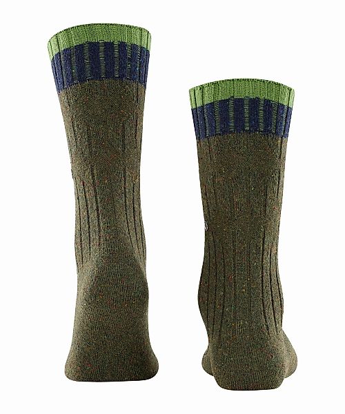 Burlington Crafted Boot Herren Socken, 40-46, Grün, Uni,Struktur, Wolle, 21 günstig online kaufen
