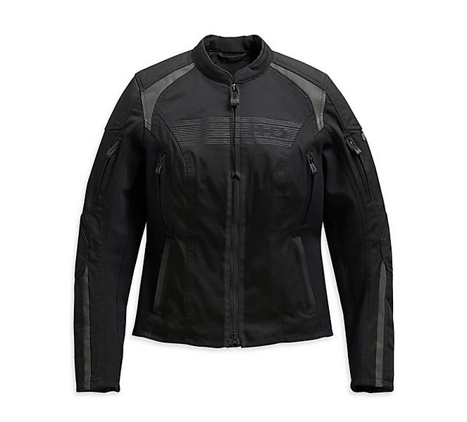 HARLEY-DAVIDSON Motorradjacke Damen Ledgeview Stretch Riding Jacke Schwarz günstig online kaufen