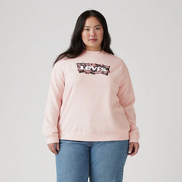 Levis Plus Sweatshirt "PL GR EVERYDAY CREW", mit Batwing-Logo mit Rosenprin günstig online kaufen