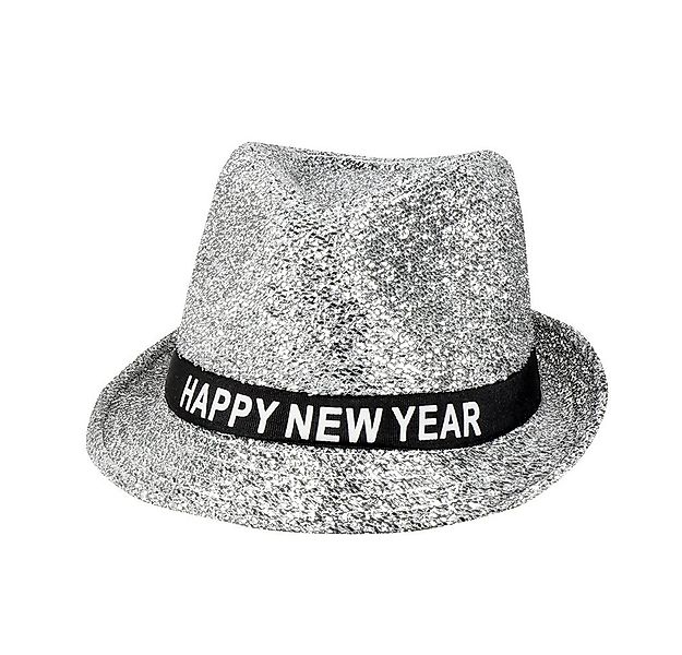 Boland Kostüm Hut Sparkling 'Happy New Year', Silber - Silveste günstig online kaufen