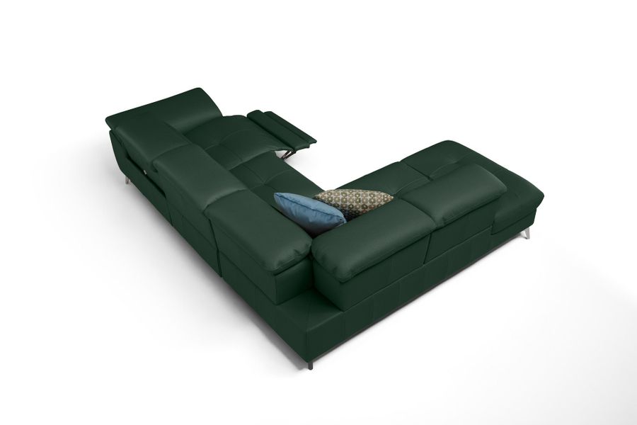 moebeloutlet.de Ecksofa Moebeloutlet.de–Italienisches Ledersofa mit Relaxfu günstig online kaufen