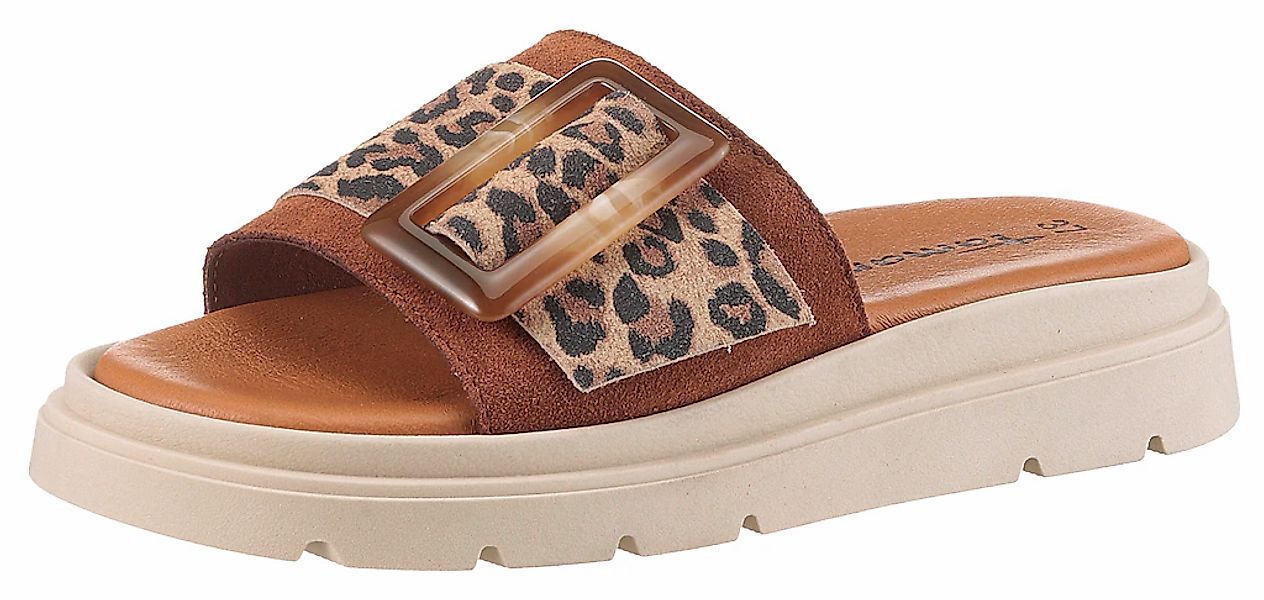Tamaris Pantolette, Plateau, Sommerschuh mit modischer Zierschnalle günstig online kaufen