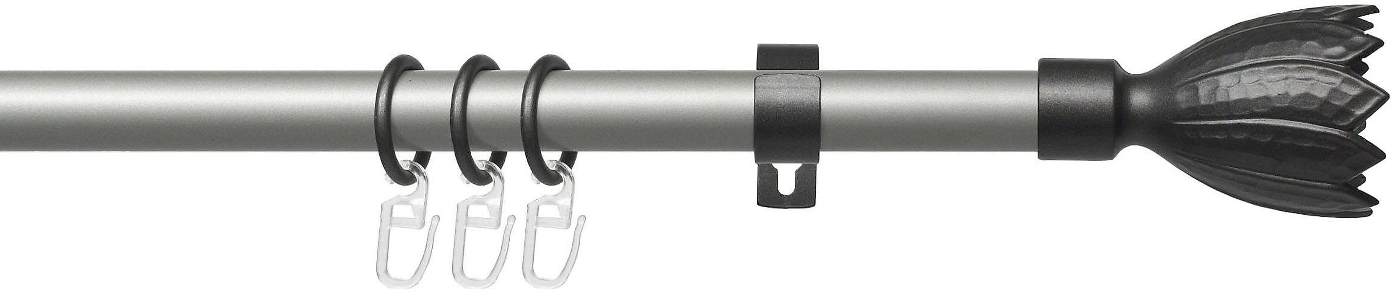 Liedeco Gardinenstange "Lan Flower" Ø 20 mm 1 läufig-läufig Fixmaß 1-läufig günstig online kaufen