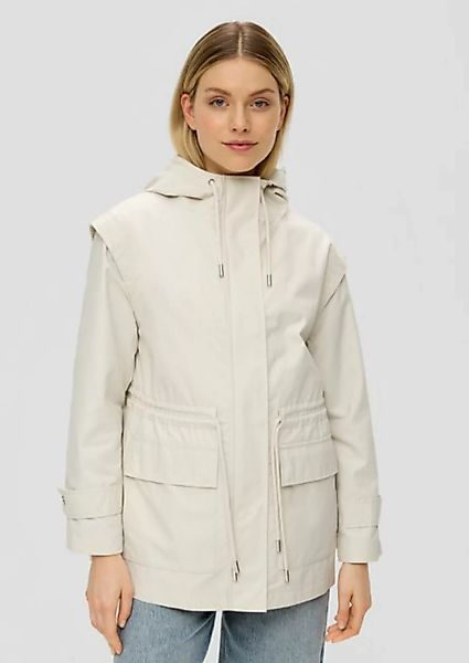 s.Oliver Funktionsjacke Jacke mit verstellbarer Taille Garment Dye, Durchzu günstig online kaufen