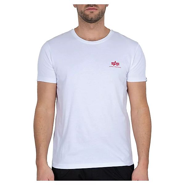 Alpha Industries Backprint Kurzärmeliges T-shirt 3XL White / Red günstig online kaufen