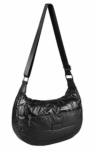 ITALYSHOP24 Schultertasche Damen Halbmond Tasche Cross Over Nylon Shopper B günstig online kaufen