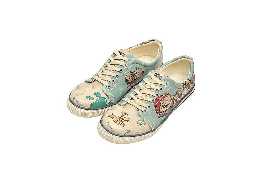 DOGO Classic Schnürsneaker The Wise Owl Damen Sneaker Sneaker Handgefertigt günstig online kaufen