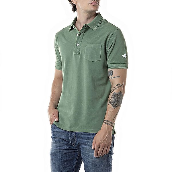 Replay Kurzarm Polo Shirt L Olive günstig online kaufen