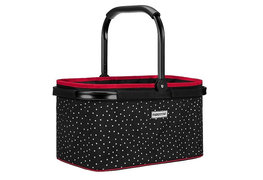 anndora Einkaufskorb mit stabilem Aluminiumrahmen, 22 l, Stoff durch Klettv günstig online kaufen