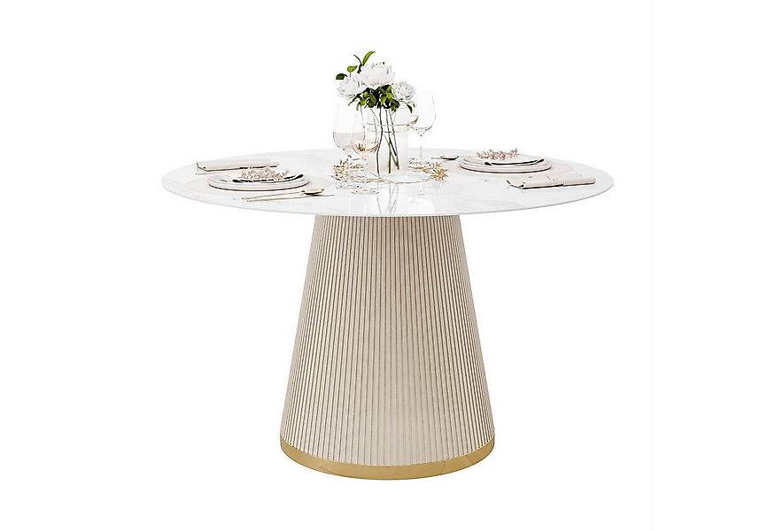 Lookway Esstisch ELVORIA mit Marmorplatte, nicht ausziehbarer Tisch (1x Tis günstig online kaufen