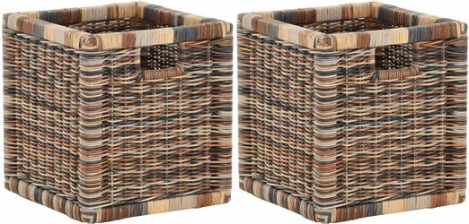Krines Home Regalkorb Set/2 Regalkorb Aufbewahrungskorb günstig online kaufen