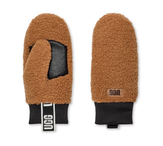 UGG Strickhandschuhe UGGfluff Mitten With Logo günstig online kaufen