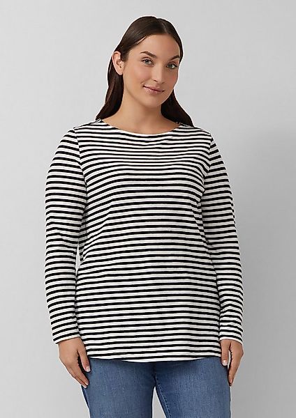 s.Oliver Langarmshirt T-Shirt Lässiges Langarmshirt mit U-Boot-Ausschnitt günstig online kaufen