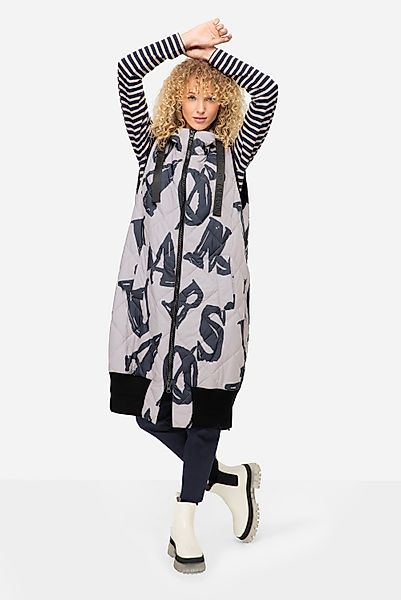 Laurasøn Steppweste Steppweste lange Form Print günstig online kaufen