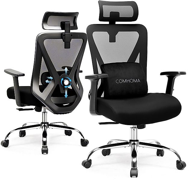 COMHOMA Bürostuhl Ergonomischer Schreibtischstuhl mit 3D günstig online kaufen