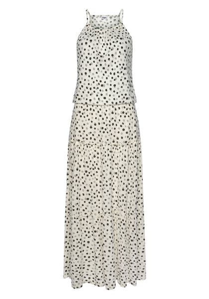 Buffalo Maxikleid mit Pünktchendruck, fließendes Sommerkleid, Jerseykleid günstig online kaufen
