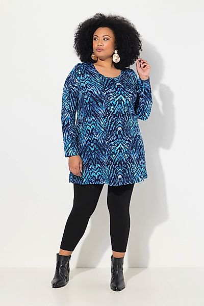 Ulla Popken Longshirt Longshirt Schlangen A-Linie günstig online kaufen