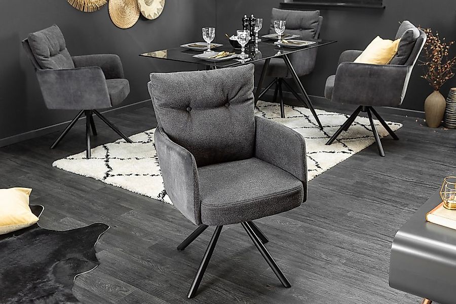 riess-ambiente Polsterstuhl BIG GEORGE 90cm anthrazit (Einzelartikel, 1 St) günstig online kaufen