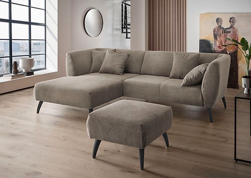 INOSIGN Ecksofa »Colori Polstermöbel mit zeitlos eleganter Rückenführung. L günstig online kaufen