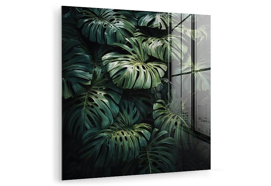MuchoWow Acrylglasbild Pflanze - Monstera - Licht, Inkl. Aufhängung, Bilder günstig online kaufen