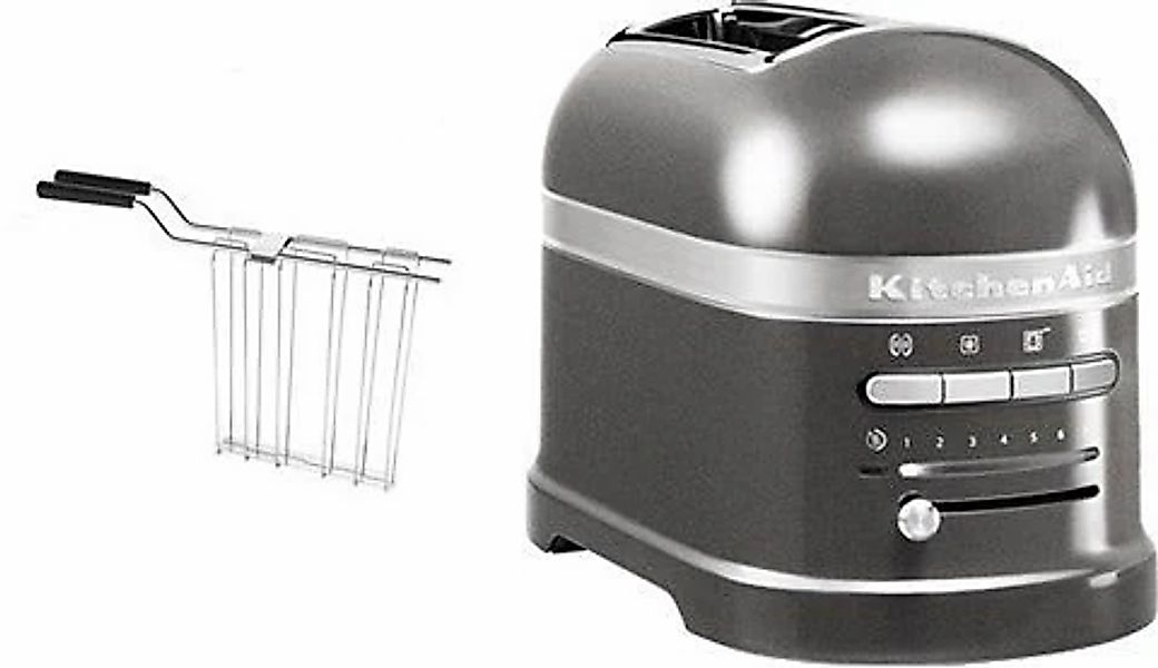 KitchenAid "Artisan 5KMT2204EMS MEDALLION-SILBER" 2 kurze Schlitze für 2 Sc günstig online kaufen