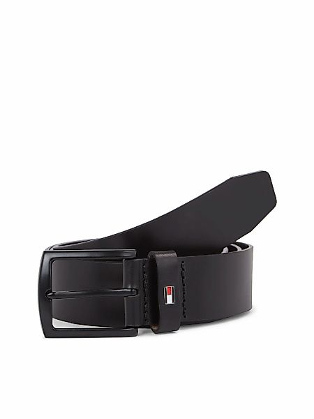 Tommy Hilfiger Ledergürtel "Denton Matte 3,5 cm breit" mit mattschwarzer Sc günstig online kaufen