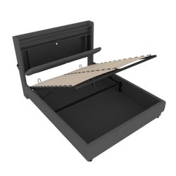 LVHOM Boxbett 140/160x200cm Modernes LED-Polsterbett mit günstig online kaufen