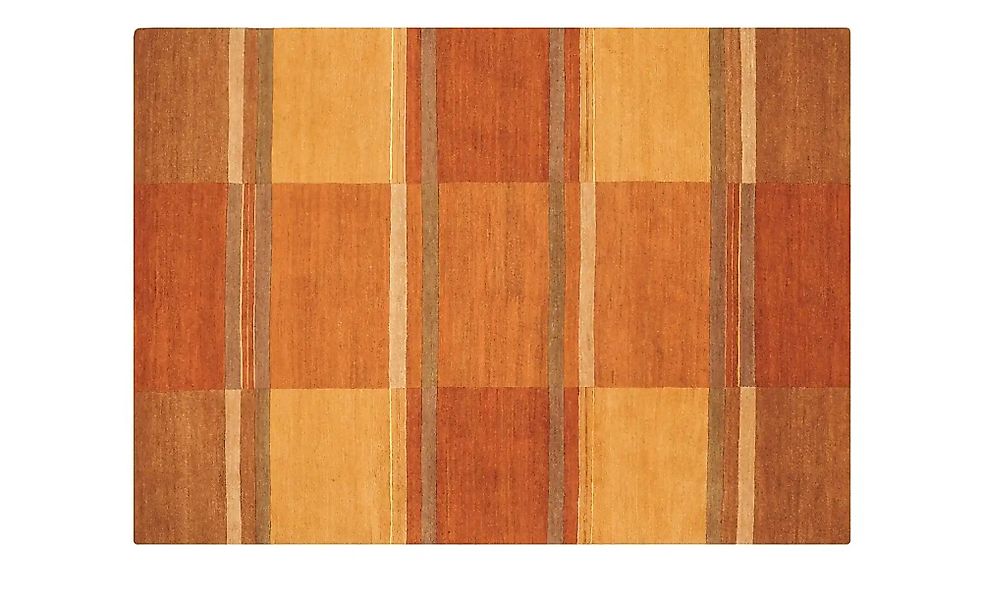 Handgeknüpfter Naturteppich  Sensation Silk Soya ¦ orange ¦ Wolle ¦ Maße (c günstig online kaufen