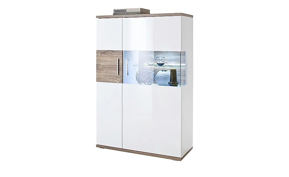 uno Highboard  Zypern ¦ weiß ¦ Maße (cm): B: 90 H: 135 T: 37.0 Kommoden & S günstig online kaufen