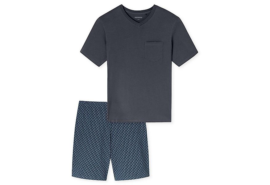 Schiesser Pyjama Herren Pyjama Baumwolle (2 tlg) günstig online kaufen