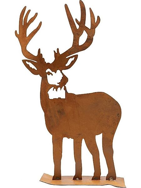 Trend Line Weihnachtsfigur TrendLine Dekofigur Metall Rentier 30 x 18 cm ro günstig online kaufen