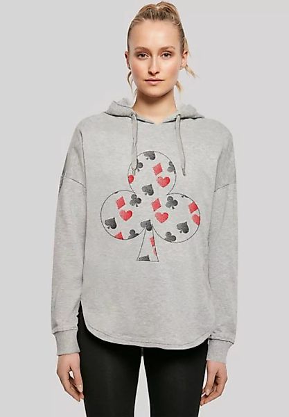 F4NT4STIC Kapuzenpullover Kartenspiel Kreuz Herz Karo Pik Poker Print günstig online kaufen