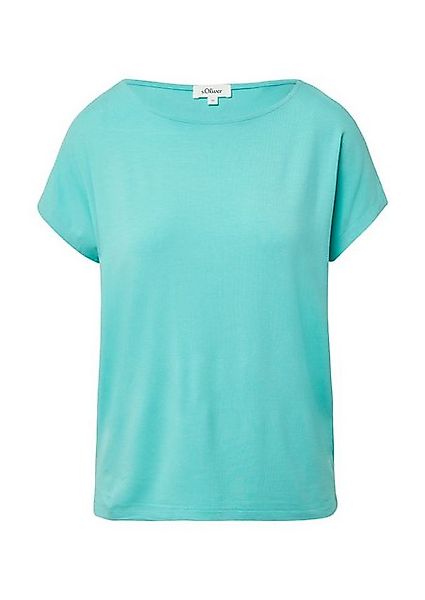 s.Oliver T-Shirt - Damen T-Shirt mit U-Boot-Ausschnitt günstig online kaufen