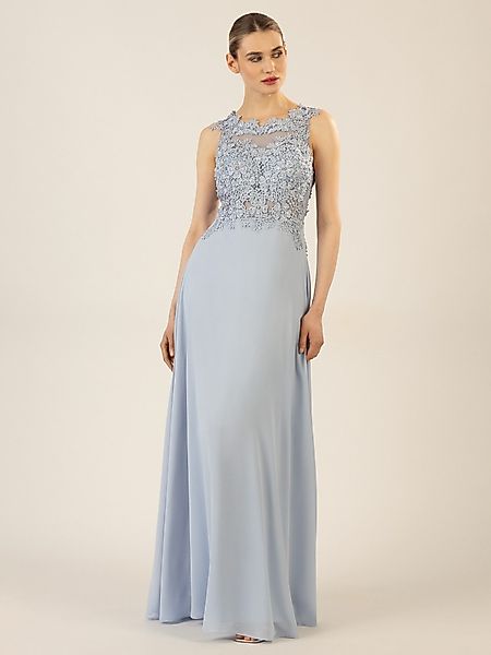 Apart Abendkleid im Materialmix aus bestickter günstig online kaufen