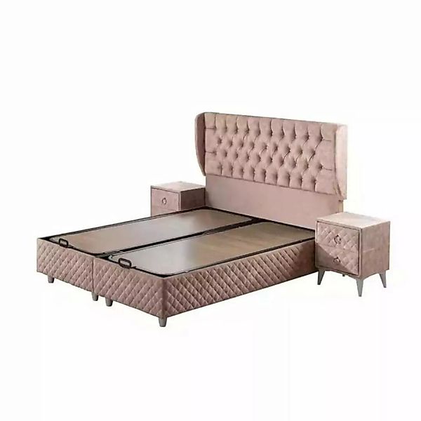 JVmoebel Bett Betten 180x200cm inkls. Matratze Bettgestell Design weiches B günstig online kaufen