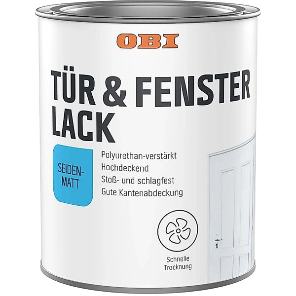 OBI PU Fenster- und Türenlack Anthrazitgrau Seidenmatt 2 l günstig online kaufen