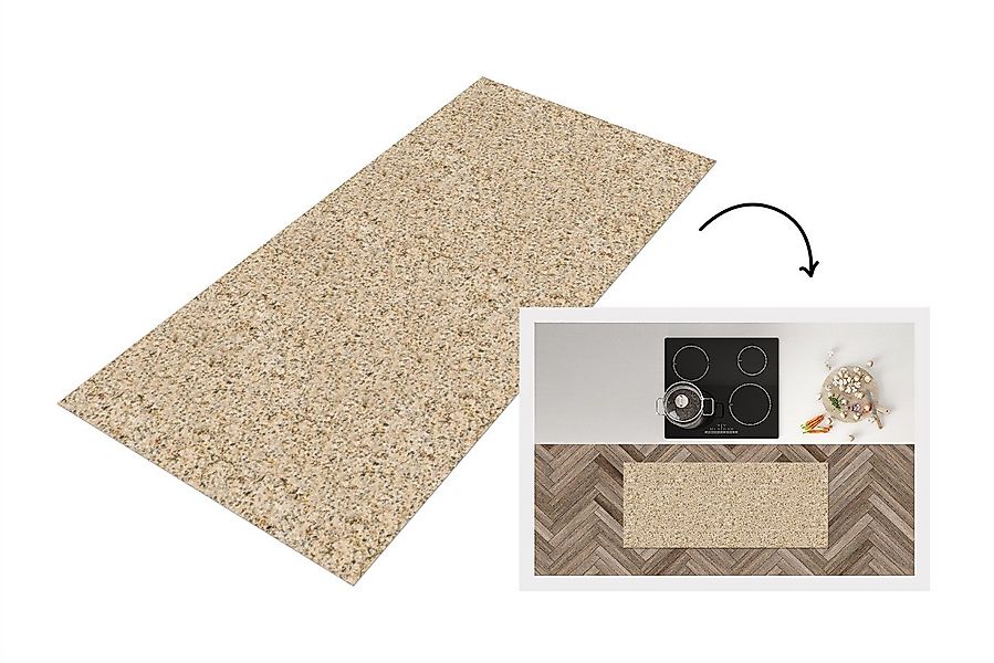 MuchoWow Küchenläufer Stein - Industriell - Granit - Muster, aus Kunststoff günstig online kaufen