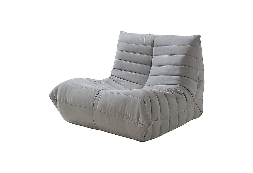 en.casa Sitzsack, »Kodsø« Bodensessel mit Rückenlehne 75 x 90 x 100 cm Mikr günstig online kaufen