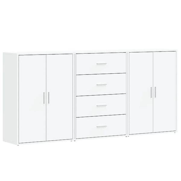 vidaXL Sideboards 3 Stk Weiß 60x31x84 cm Holzwerkstoff 3276574 günstig online kaufen