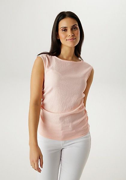 Aniston SELECTED T-Shirt mit moderner Oberflächenstruktur - NEUE KOLLEKTION günstig online kaufen